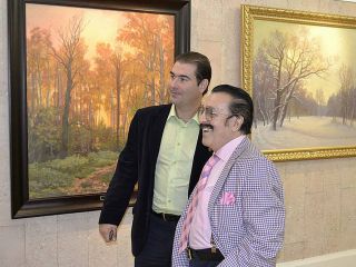 На выставке картин Александра Шилова